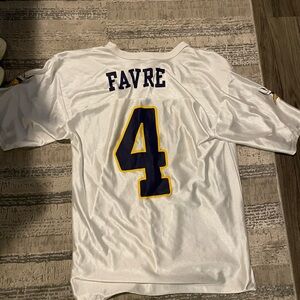 NFL Vikings Favre White Jersey